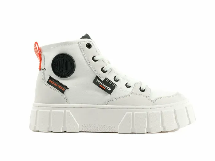 Women Palladium Boots Pallatower Hi Star White