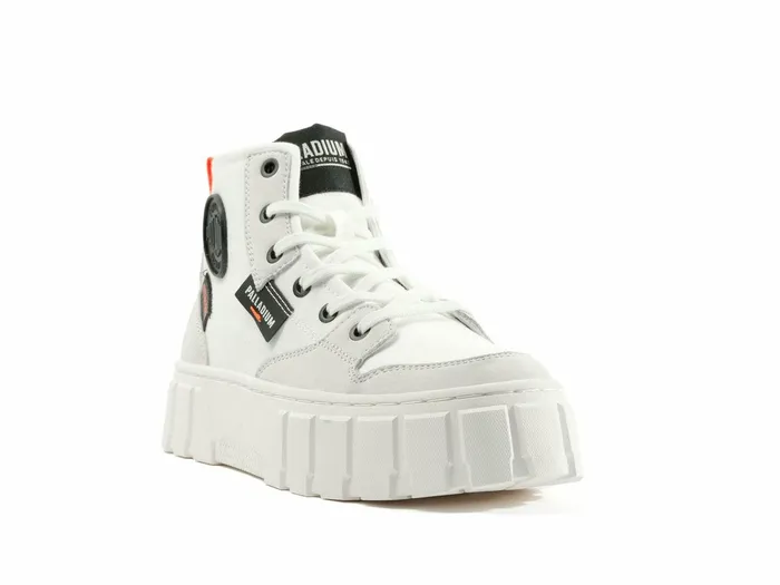 Women Palladium Boots Pallatower Hi Star White