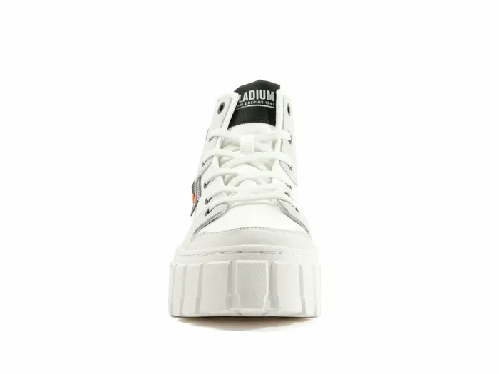 Women Palladium Boots Pallatower Hi Star White