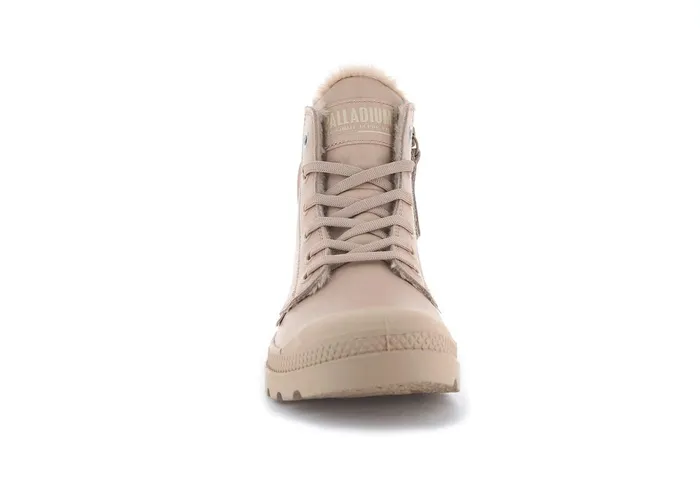Women Palladium Boots Pampa Hi Zip Leather S Nude Light