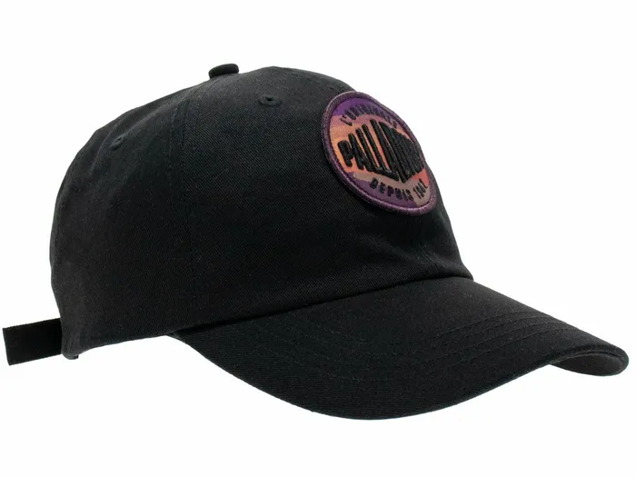Women Palladium Hats Oasis Patches Cap Black Women Palladium Hats Oasis Patches Cap Black