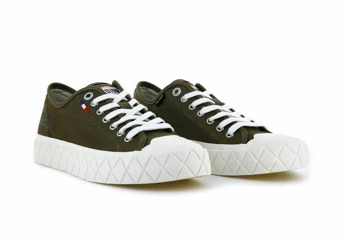 Women Palladium Sneakers Palla Ace Canvas Olive