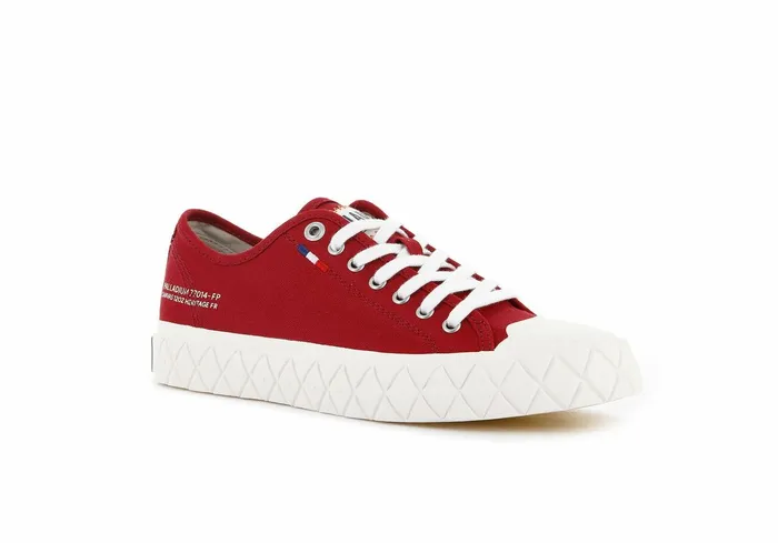 Women Palladium Sneakers Palla Ace Canvas Red Salsa