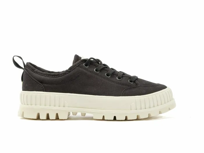 Women Palladium Sneakers Pallashock Lo Organic 2 Black