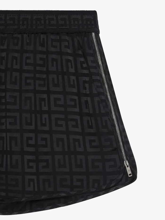 Women Pants and Shorts Givenchy Shorts With Zips In 4G Jacquard Black