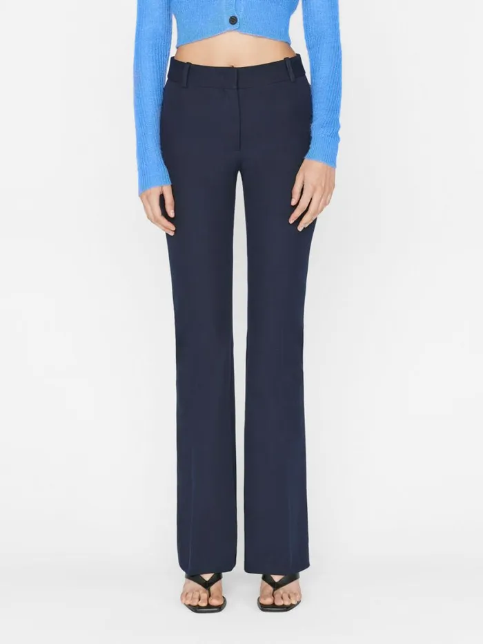 Women Pants FRAME Le High Flare Trouser 8212 Navy