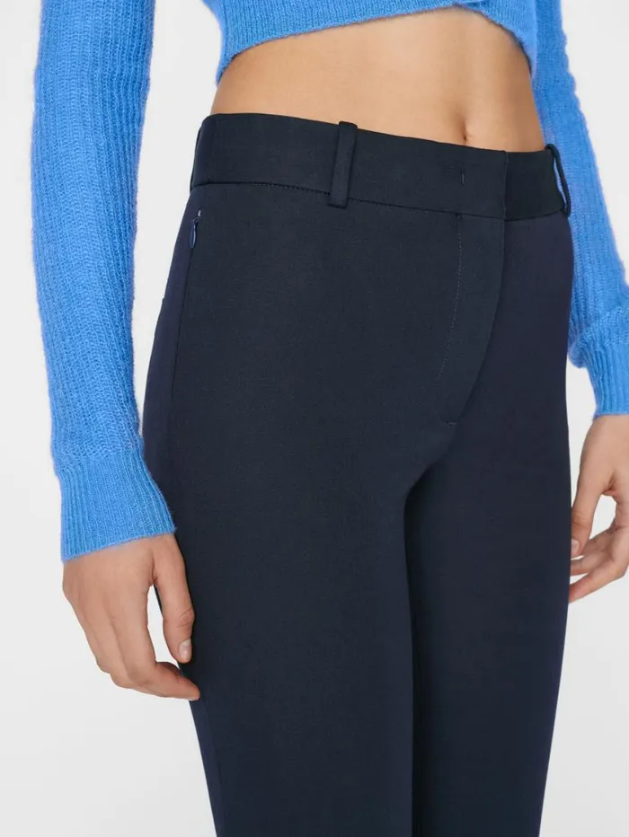Women Pants FRAME Le High Flare Trouser 8212 Navy