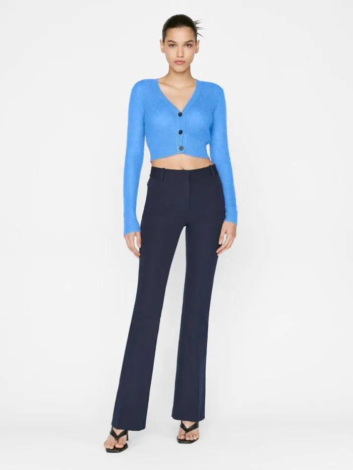 Women Pants FRAME Le High Flare Trouser 8212 Navy
