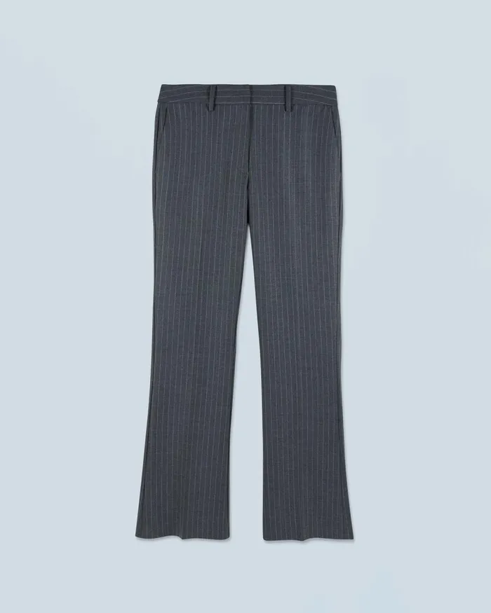 Women Pants From Future Wide Tailoring Trousers Rayures Gris