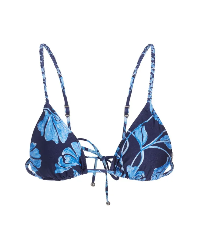 Women PatBO Bikinis Nightflower Braided Bikini Top FINAL SALE Indigo Women PatBO Bikinis Nightflower Braided Bikini Top FINAL SALE Indigo