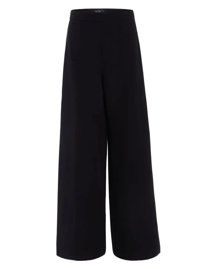 Women PatBO Bottoms CREPE WIDE LEG PANT FINAL SALE Black Women PatBO Bottoms CREPE WIDE LEG PANT FINAL SALE Black