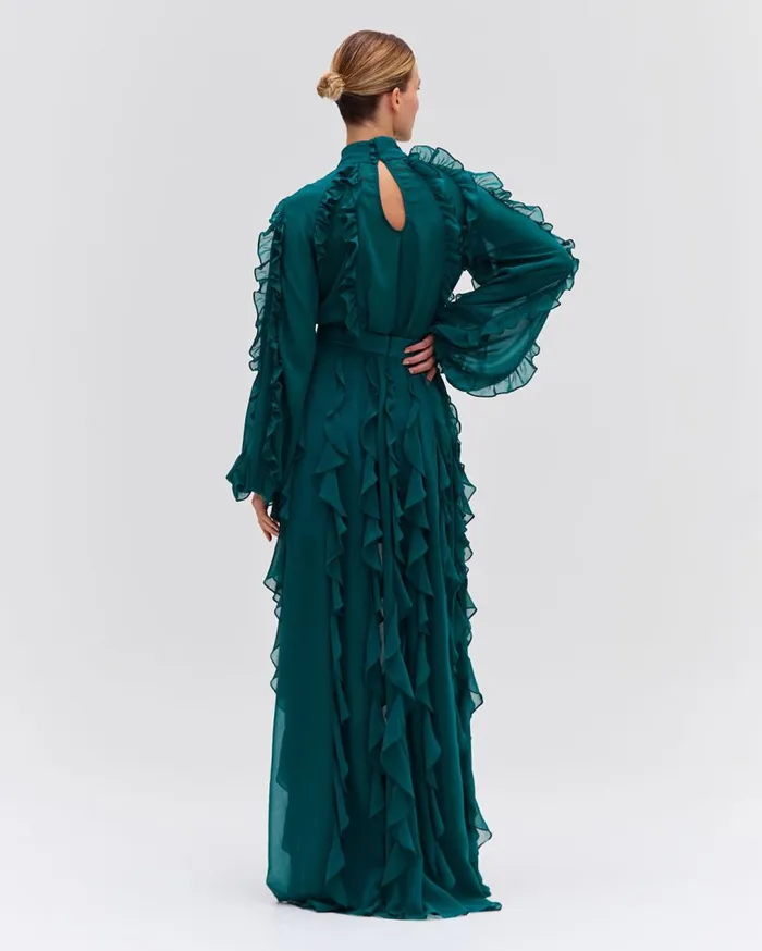 Women PatBO Matching Sets Ruffle High Neck Blouse Galapagos Women PatBO Matching Sets Ruffle High Neck Blouse Galapagos