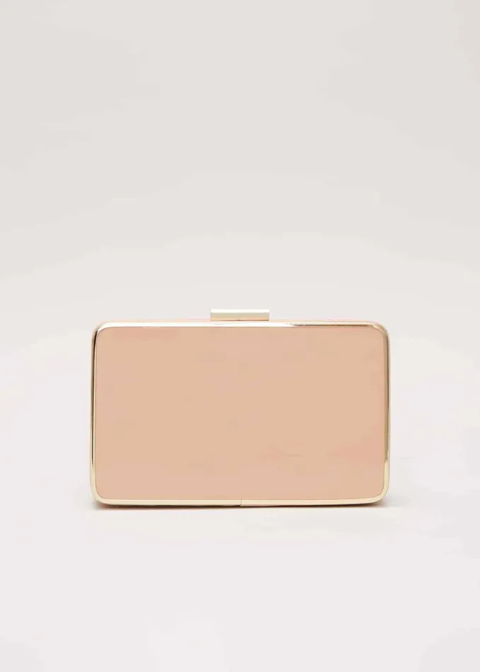 Women Phase Eight Bags and Clutches Patent Box Clutch