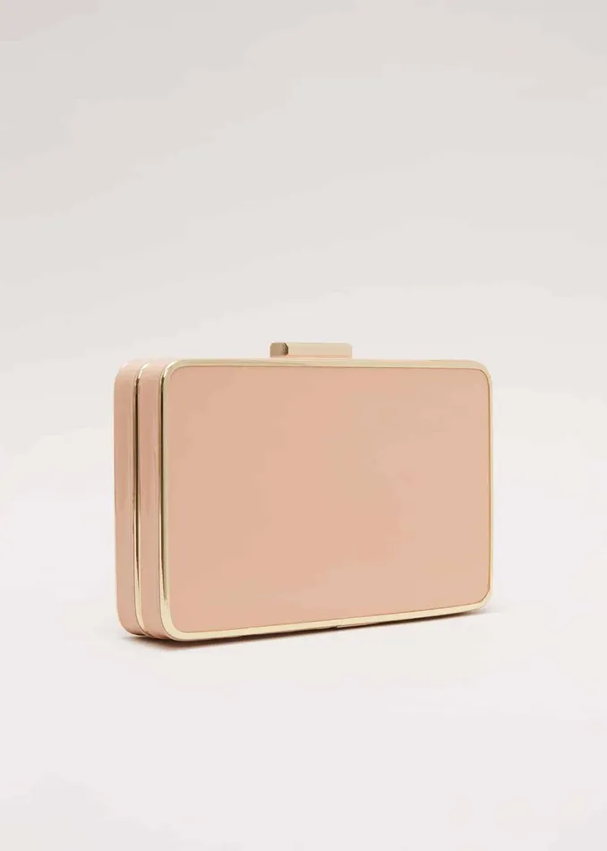 Women Phase Eight Bags and Clutches Patent Box Clutch