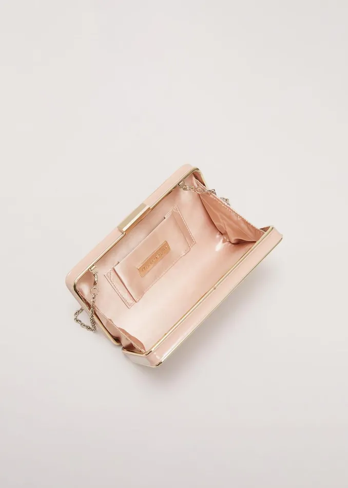 Women Phase Eight Bags and Clutches Patent Box Clutch