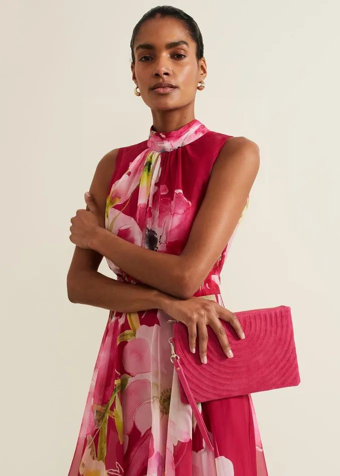 Women Phase Eight Bags and Clutches Stitch Detail Clutch Bag