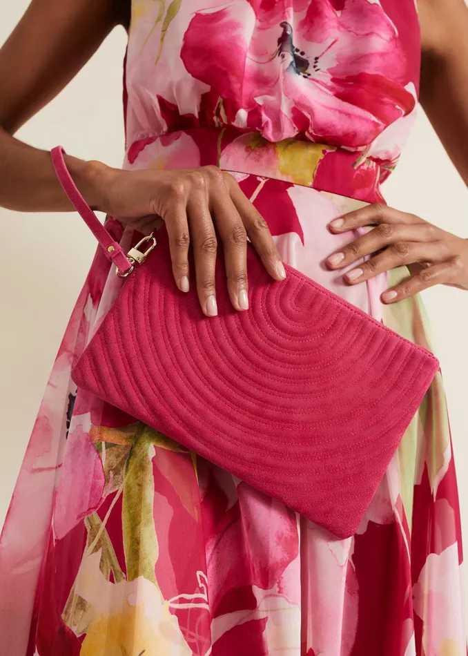 Women Phase Eight Bags and Clutches Stitch Detail Clutch Bag