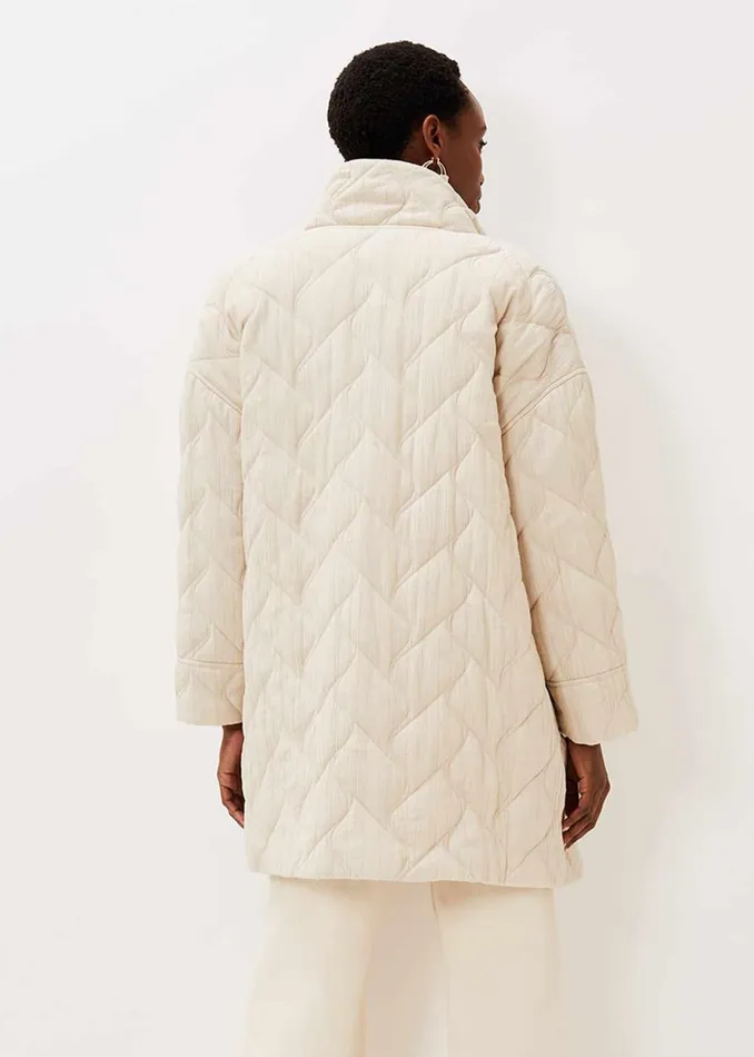 Women Phase Eight Coats Fae Textured Quilted Longline Coat