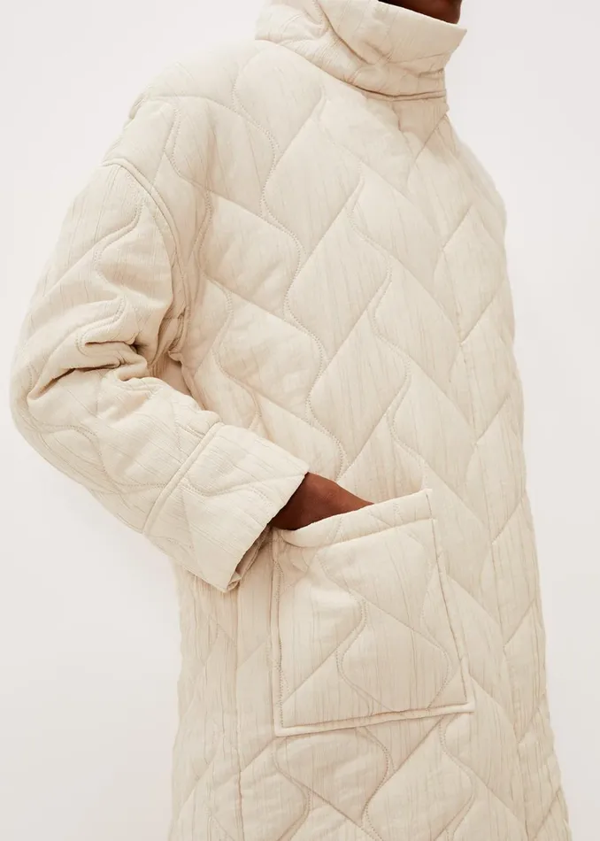 Women Phase Eight Coats Fae Textured Quilted Longline Coat