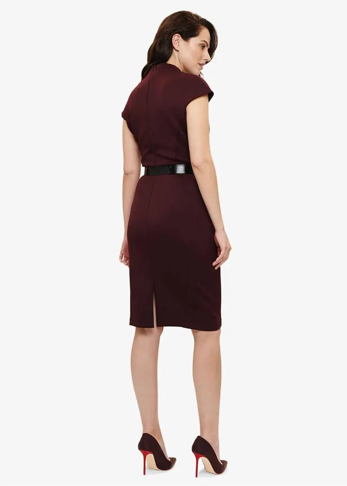Women Phase Eight Dresses Abby Belted Scuba Dress