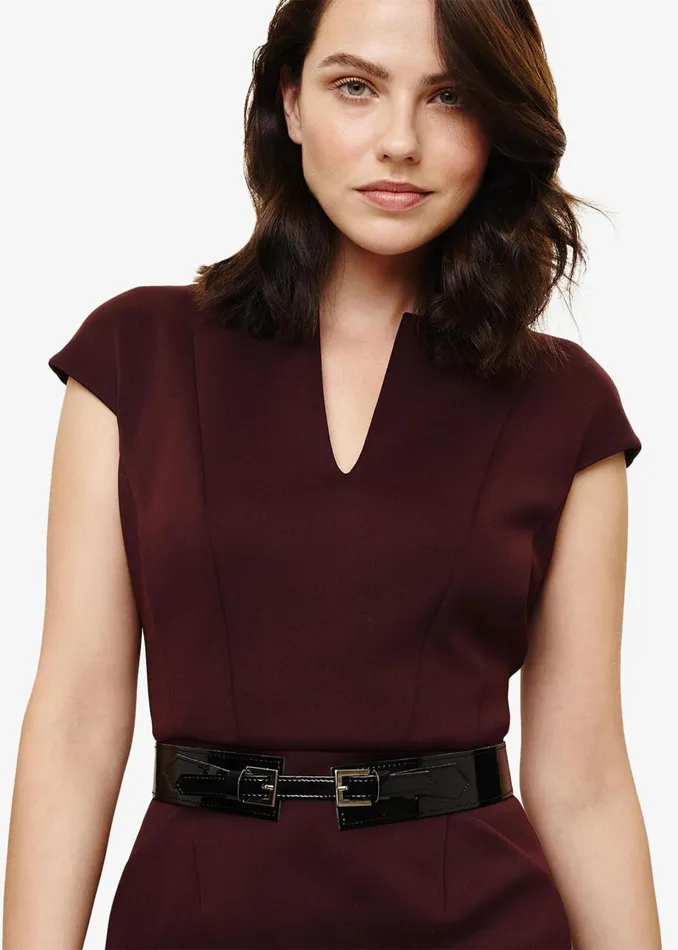 Women Phase Eight Dresses Abby Belted Scuba Dress