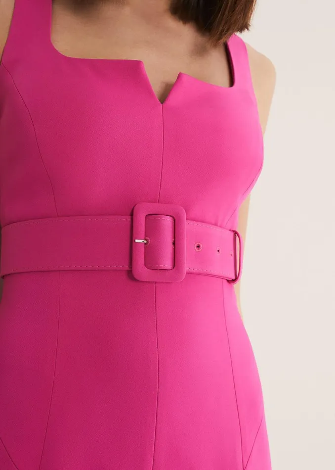 Women Phase Eight Dresses Adria Pink Fitted Midi Dress