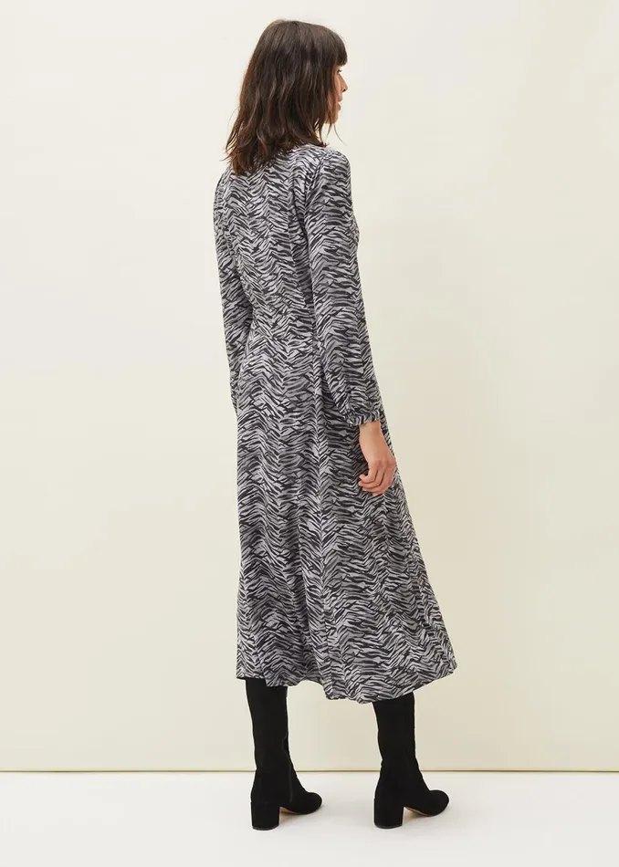 Women Phase Eight Dresses Amari Zebra Print Midaxi Dress