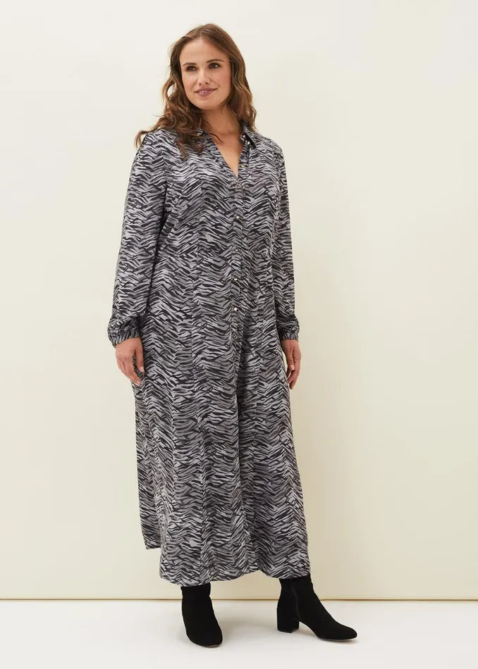 Women Phase Eight Dresses Amari Zebra Print Midaxi Dress