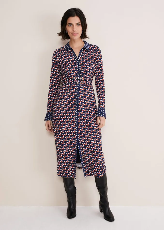 Women Phase Eight Dresses Amel Geo Fitted Jersey Dress