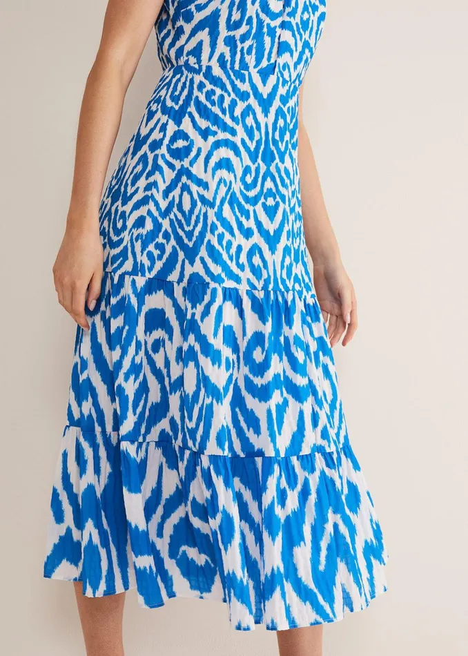 Women Phase Eight Dresses Bella Cross Neck Print Midi Dress