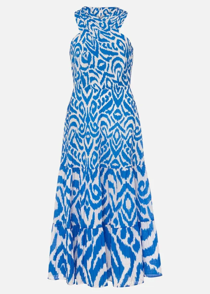 Women Phase Eight Dresses Bella Cross Neck Print Midi Dress