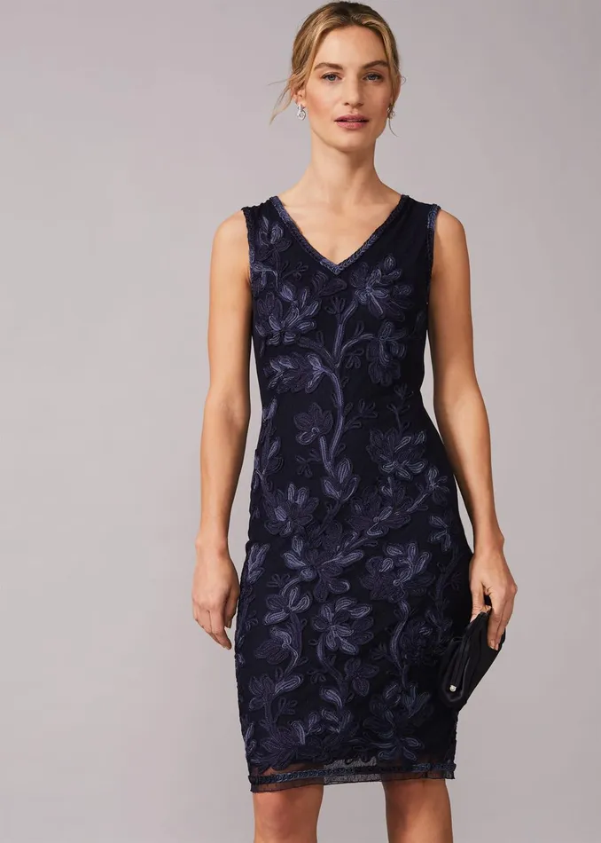 Women Phase Eight Dresses Blanca Tapework Lace Fitted Dress