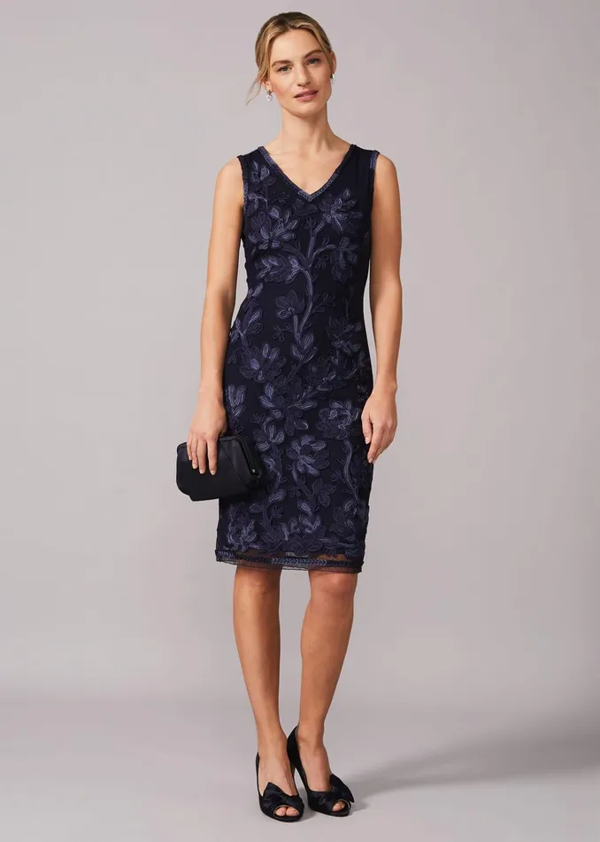 Women Phase Eight Dresses Blanca Tapework Lace Fitted Dress