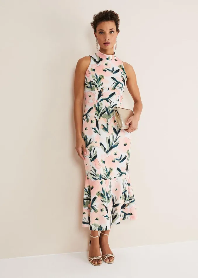 Women Phase Eight Dresses Braelyn Peplum Scuba Dress