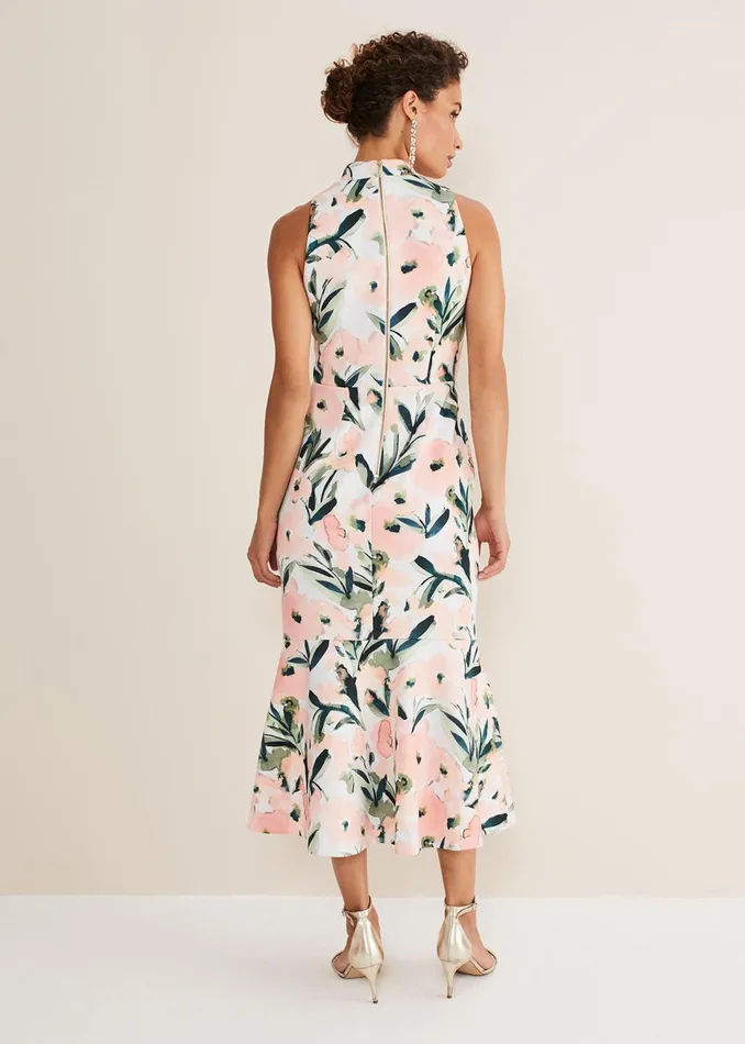 Women Phase Eight Dresses Braelyn Peplum Scuba Dress