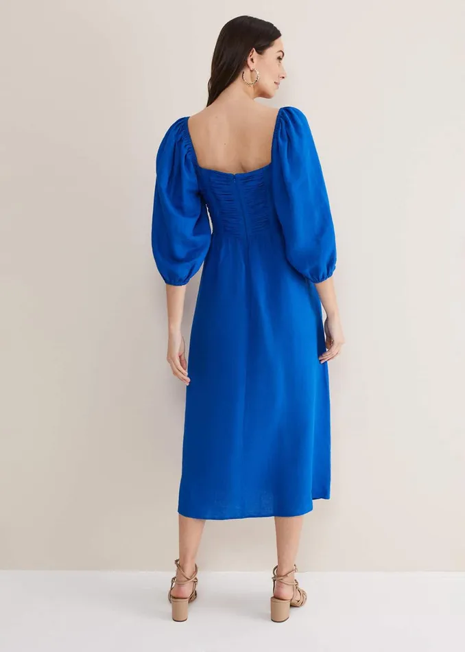 Women Phase Eight Dresses Celila Linen Midi Dress