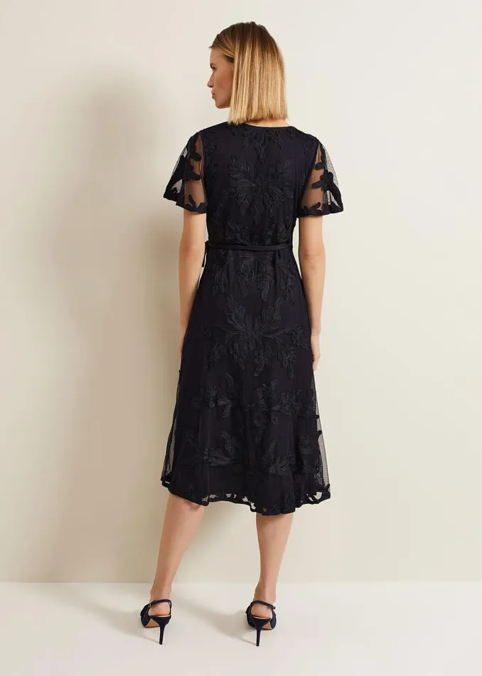 Women Phase Eight Dresses Clara Tapework Wrap Dress