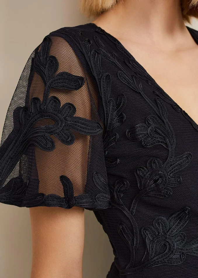Women Phase Eight Dresses Clara Tapework Wrap Dress