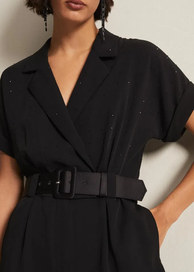 Women Phase Eight Dresses Constance Black Wide Leg Jumpsuit