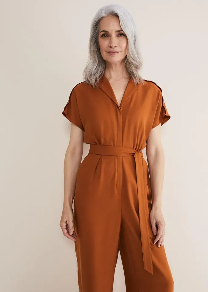 Women Phase Eight Dresses Cora Belted Jumpsuit