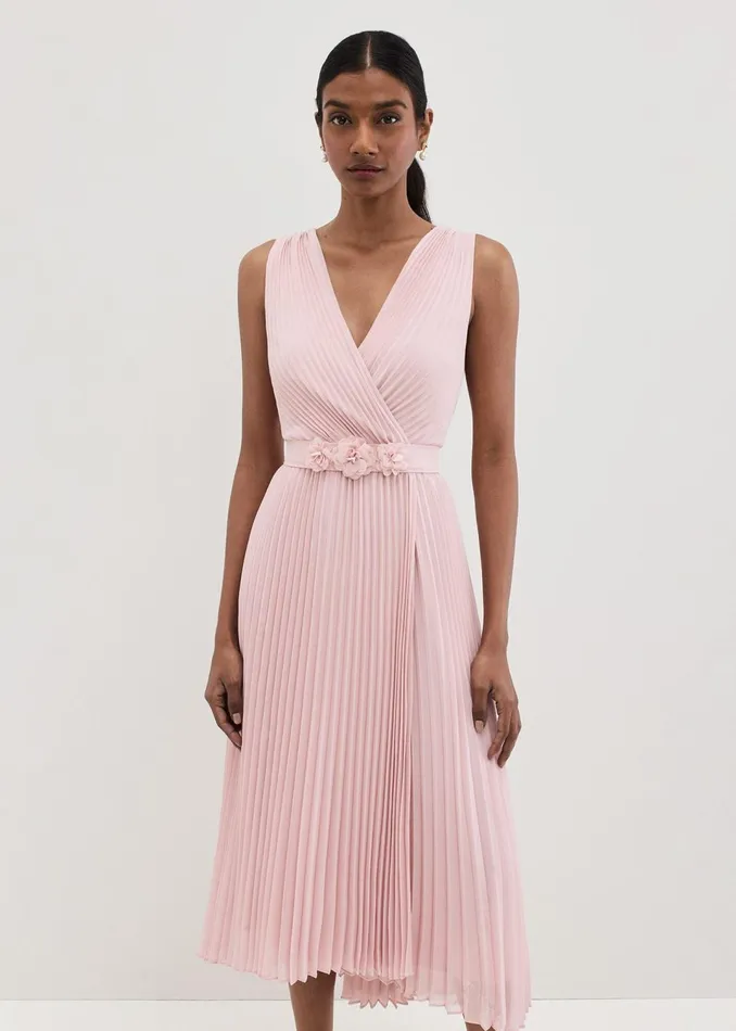 Women Phase Eight Dresses Cressida Pleated Midi Dress