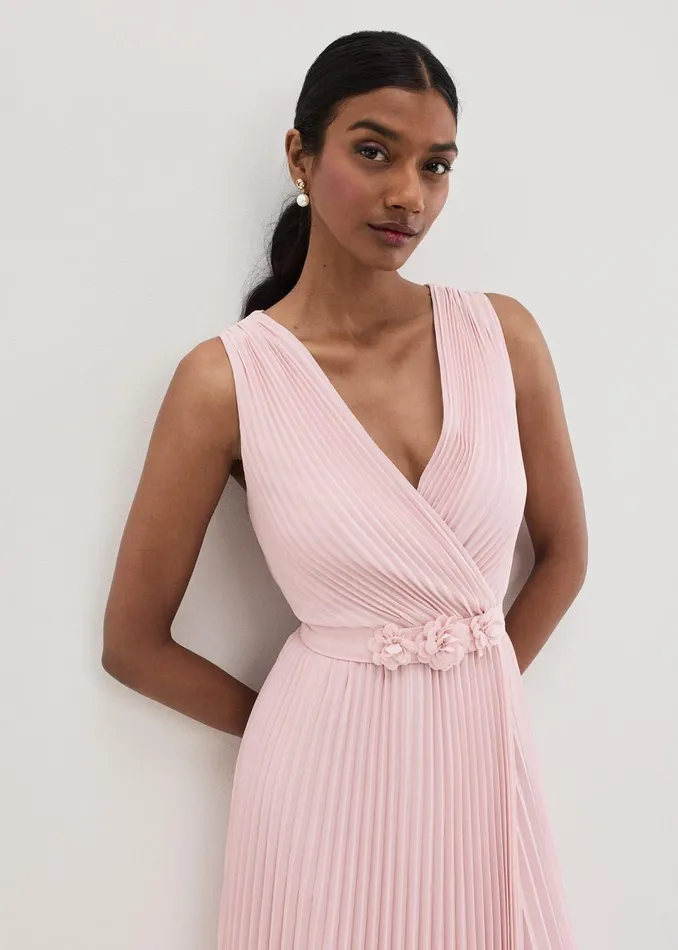 Women Phase Eight Dresses Cressida Pleated Midi Dress
