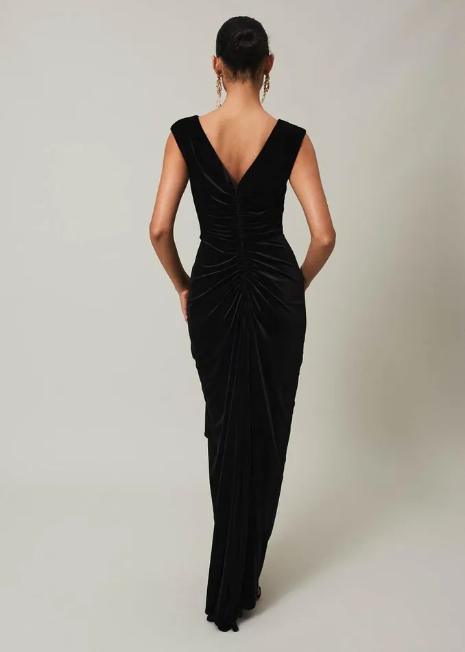Women Phase Eight Dresses Donna Velvet Maxi Dress