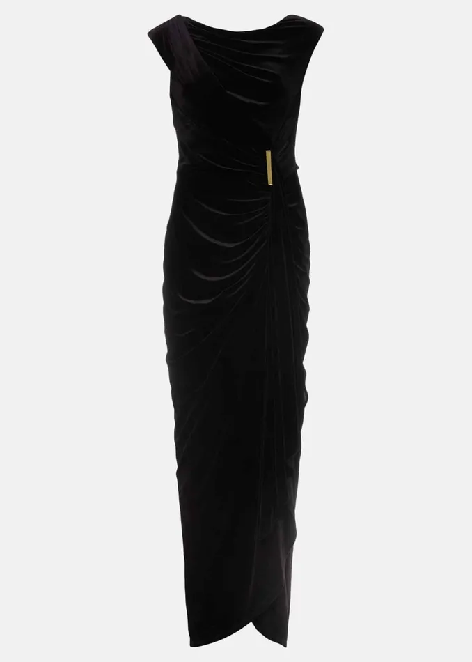 Women Phase Eight Dresses Donna Velvet Maxi Dress