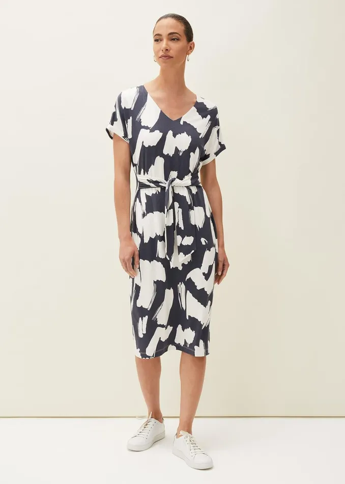 Women Phase Eight Dresses Dotterel Abstract Print Dress