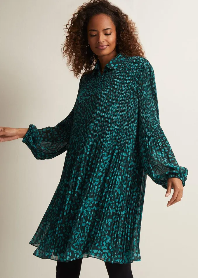 Women Phase Eight Dresses Ella Ditsy Pleated Mini Dress