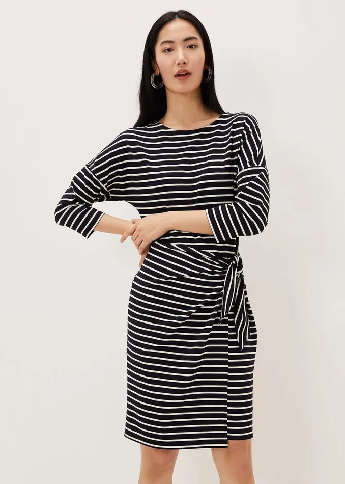 Women Phase Eight Dresses Emerson Stripe Tie Side Dress