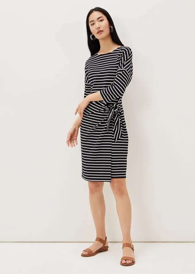 Women Phase Eight Dresses Emerson Stripe Tie Side Dress