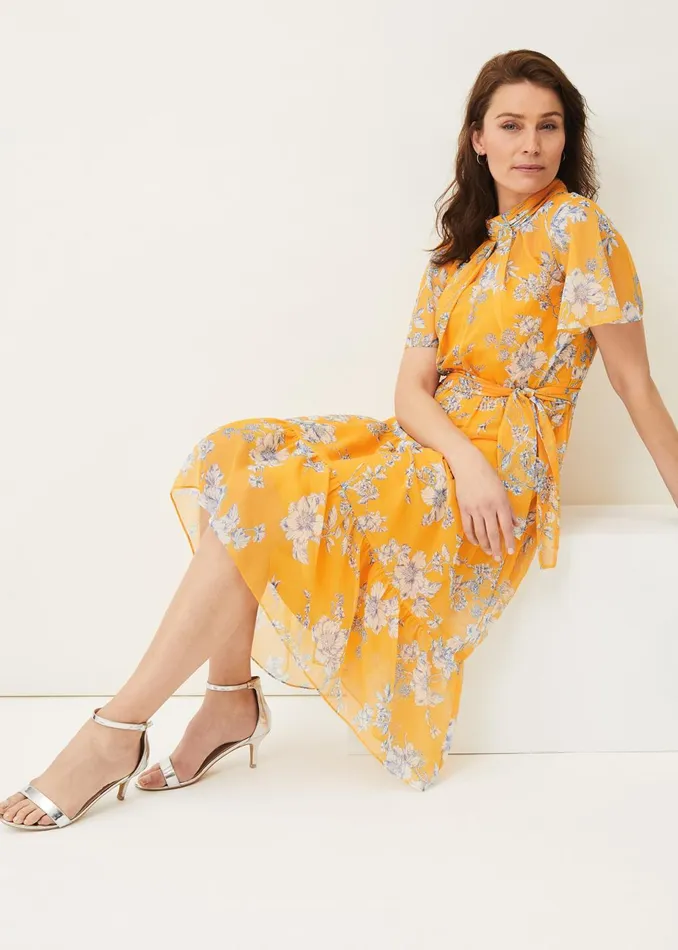 Women Phase Eight Dresses Emmalyn Tiered Georgette Dress