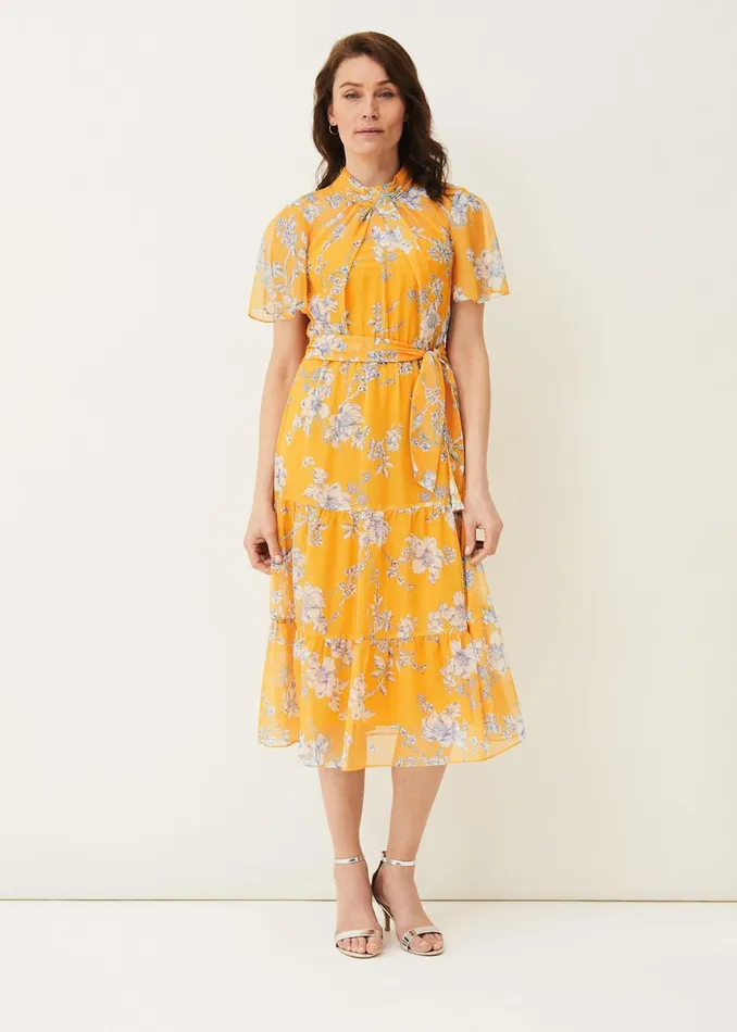 Women Phase Eight Dresses Emmalyn Tiered Georgette Dress